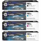 Комплект картриджей HP 981A (J3M68A + J3M69A + J3M70A + J3M71A)