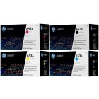 Комплект картриджей HP CF320X + CF321A + CF322A + CF323A (653X + 653A)