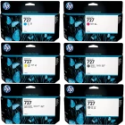 Комплект картриджей HP C1Q12A + F9J76A + F9J77A + F9J78A + F9J79A + F9J80A  (727) Уценка!