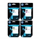 Комплект картриджей HP 82 (CH565A + C4911A + C4912A + C4913A)
