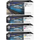 Комплект картриджей HP L0R13A + L0R14A + L0R15A + L0R16A (981Y) Уценка!