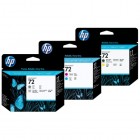 Комплект печатающих головок HP 72 (C9380A + C9383A + C9384A) Уценка!