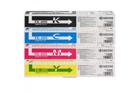 Комплект картриджей Kyocera TK-895K + TK-895C + TK-895M + TK-895Y