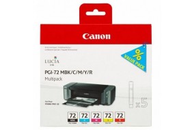 Комплект картриджей Canon PGI-72MBK/C/M/Y/R Multi Pack