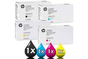 Комплект картриджей HP CE400YC + CE401YC + CE402YC + CE403YC (507Y)