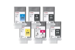 Картридж Canon PFI-102 комплект (MBKx2,BK,M,C,Y) 6шт х 130мл (KT017295) Уценка!