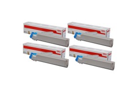 Комплект картриджей Oki 45862837 + 45862838 + 45862839 + 45862840