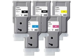 Комплект картриджей Canon PFI-207 (MBK,BK,M,C,Y) 5шт х 300мл