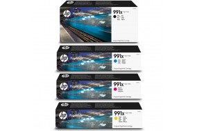 Комплект картриджей HP 991X (M0J90AE + M0J94AE + M0J98AE + M0K02AE) Уценка!