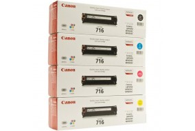 Комплект картриджей Canon 716Bk + 716C + 716M + 716Y