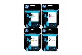 Комплект картриджей HP 82 (CH565A + C4911A + C4912A + C4913A)