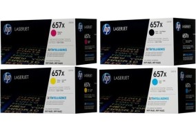 Комплект картриджей HP 657X (CF470X + CF471X  + CF472X + CF473X)