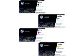 Комплект картриджей HP 655A (CF450A + CF451A + CF452A + CF453A) УЦЕНКА