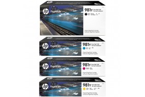 Комплект картриджей HP L0R13A + L0R14A + L0R15A + L0R16A (981Y) Уценка!