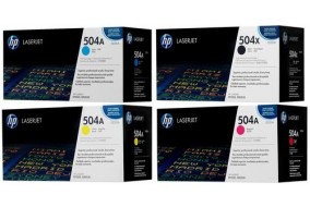 Комплект Картридж HP CE250X + CE251A + CE252A + CE253A (504X + 504A)