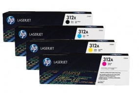 Комплект картриджей HP CF380X + CF381A + CF382A + CF383A (312X + 312A)