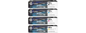 Комплект картриджей HP 981A (J3M68A + J3M69A + J3M70A + J3M71A)