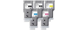 Комплект картриджей Canon PFI-207 (MBK,BK,M,C,Y) 5шт х 300мл